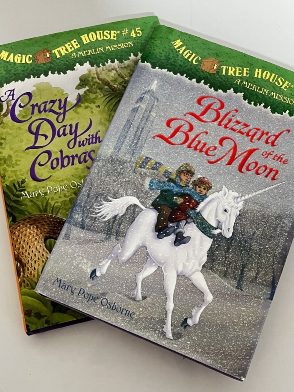 MAGIC TREE HOUSE Lot of 2 Crazy Day w/ Cobra & Blizzard of the Blue MoonHARDCOV